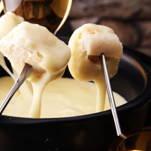 Receita de fondue vegano de castanha-de-caju