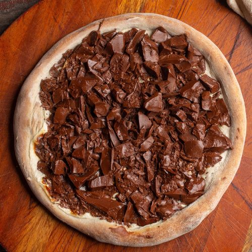 receita de pizza de chocolate