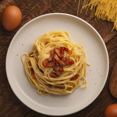Almoço de Dia das Mães Macarrão Carbonara