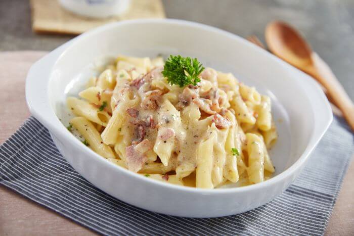 Macarrão carbonara fácil 