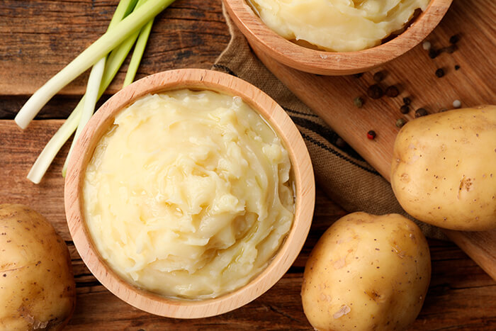 jantar romântico em casa: purê de batata com alho poró