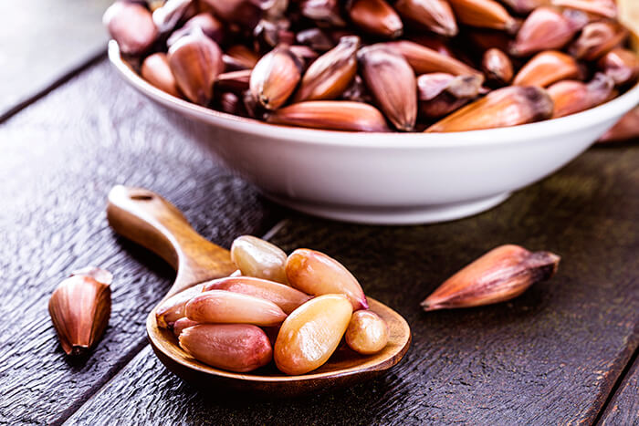 receita salgada para festa junina: pinhão cozido