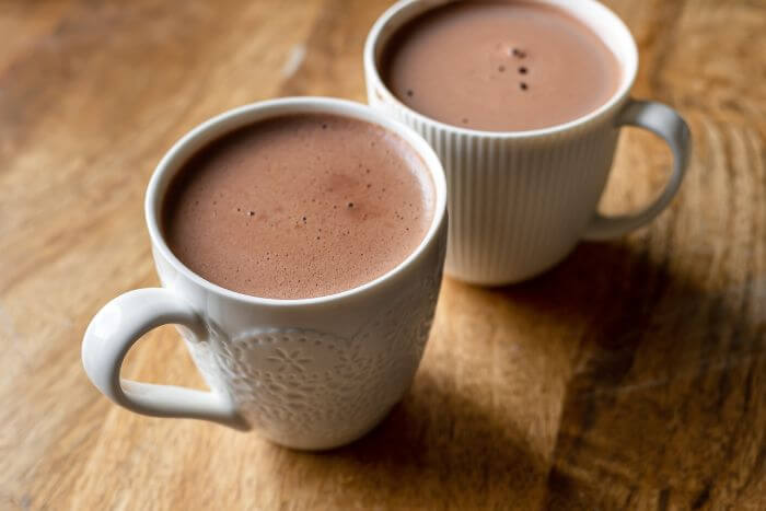 Chocolate quente fit