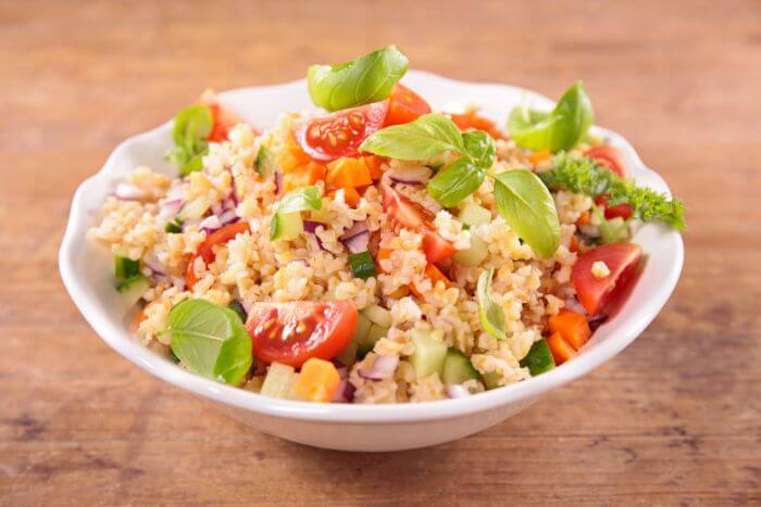 Salada de quinoa