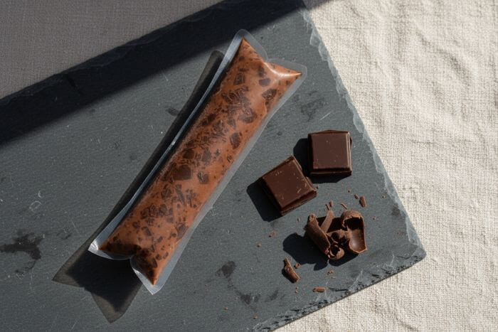 Geladinho gourmet de chocolate