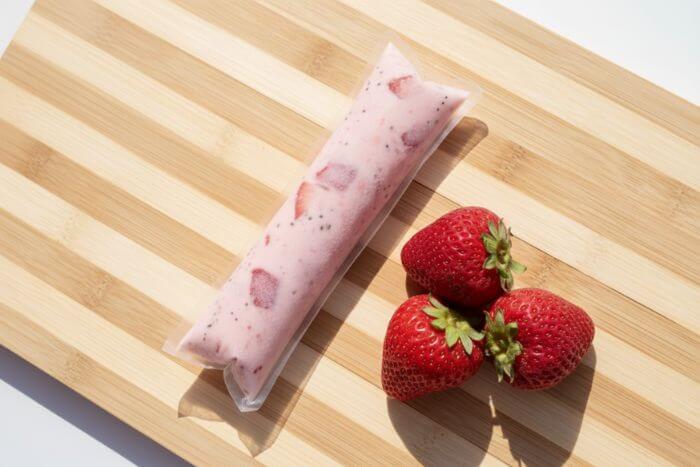 Geladinho gourmet de morango