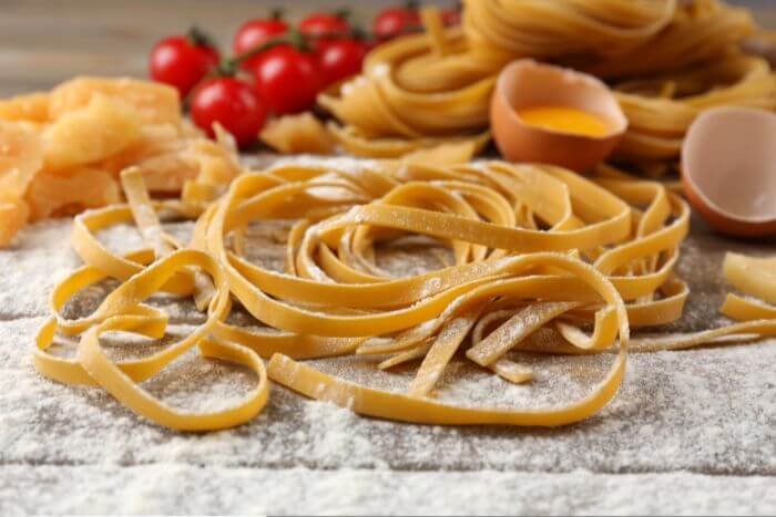 Receita de massa de macarrão caseiro