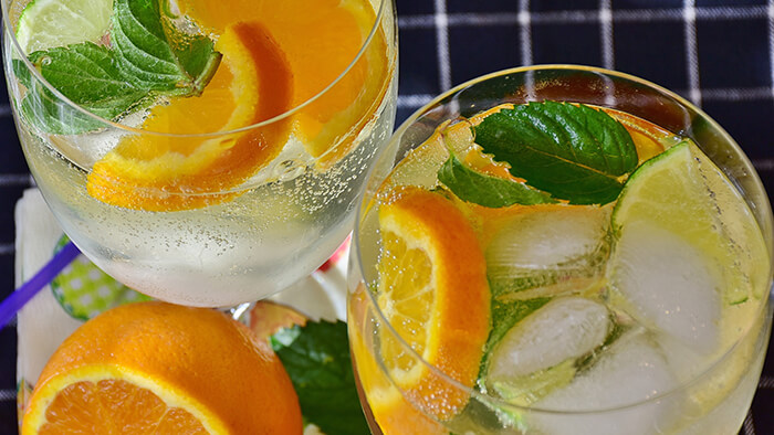 Drink sem álcool com energético