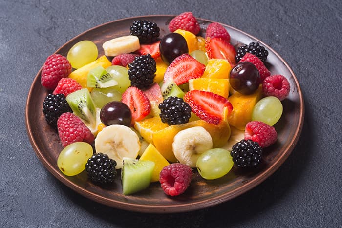 lanches para viagem: frutas