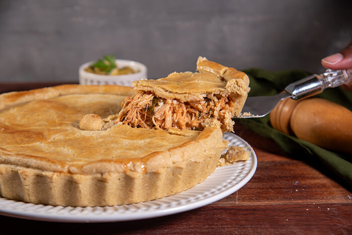 receitas com frango desfiado: torta de frango