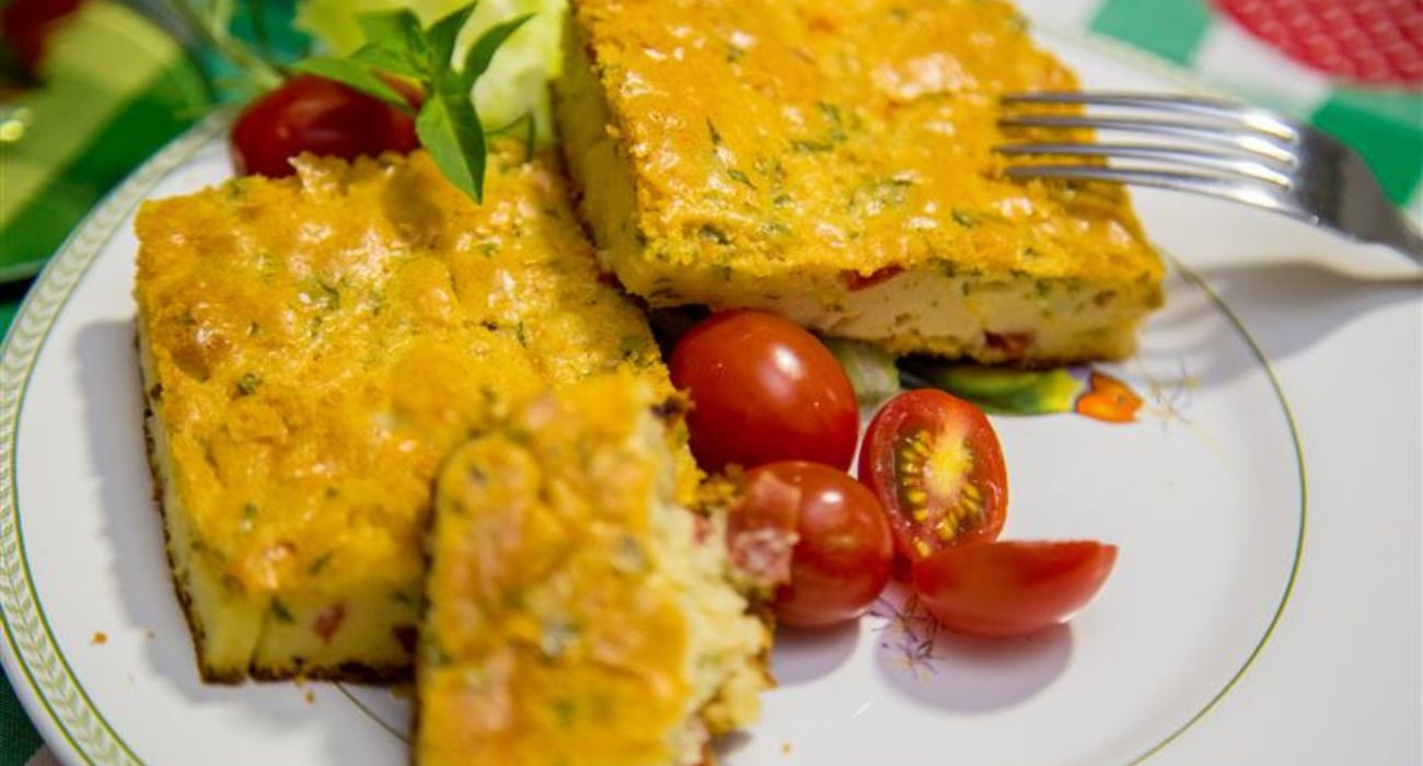 Fatias De Torta Salgada.