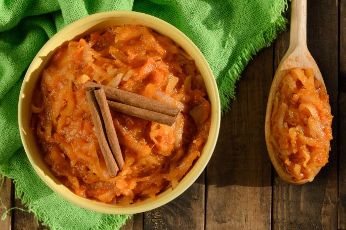 Doce de abóbora com coco.