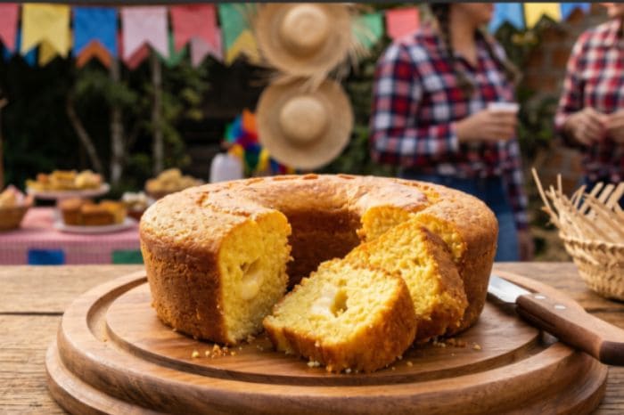 bolo de fubá com queijo