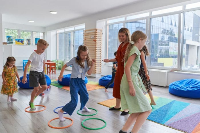 pista de obstaculos na sala