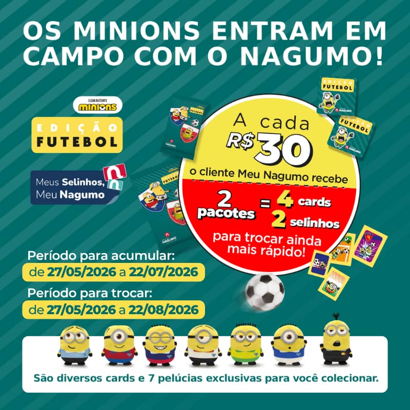 banner lateral campanhas de selos nagumo minions