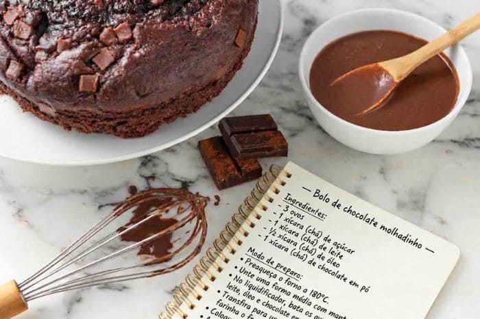 Receita de bolo de chocolate